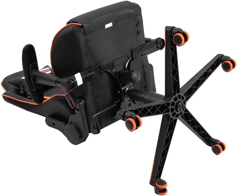 DARK FLASH RC350 Gaming Chair, High-Density Foam, 2D Armrest, Black, 125-135 cm Height - Image 4