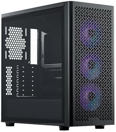 Cooler Master Elite 502 Computer Case |3 X Pre-Installed Argb Fans|Upto 420mm AIO Support|ATX Motherboard Support |Ready for RTX 50 Series Upto 410mm |Type C Connector
