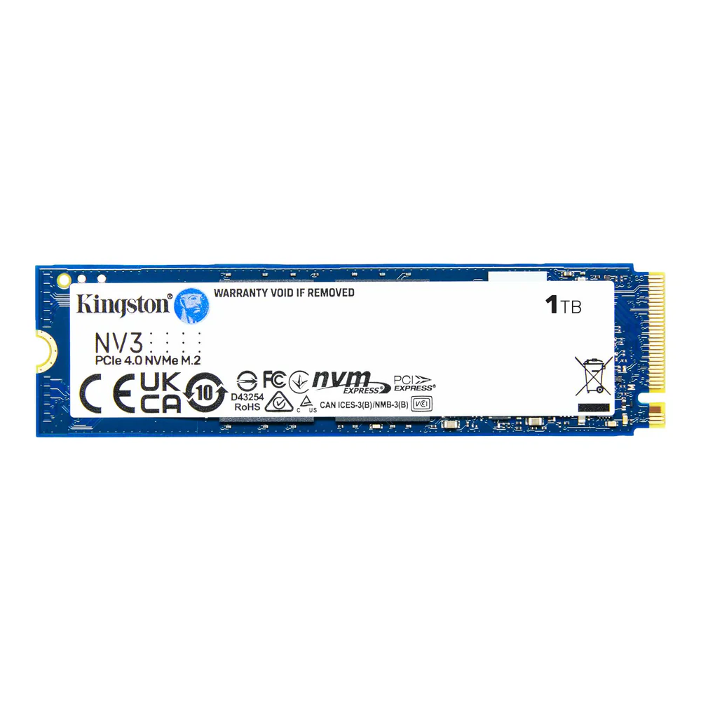 Kingston NV3 PCIe 4.0 NVMe Internal SSD, 1TB Capacity, M.2 2280 Form Factor, 6000 MB/s Sequential Read & 4000 MB/s Sequential Write Speed, 3D NAND Technology, 320 TBW Endurance | SNV3S/1000G - Image 2