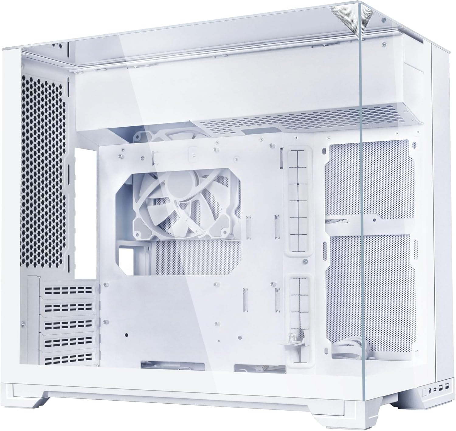 LIAN LI O11 Vision-M Micro ATX Gaming Case - White (1 FAN Included)