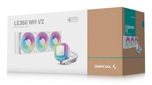 DeepCool LE360 WH V2 Liquid CPU Cooler, 360mm Radiator, 3x 120mm Pre-Installed aRGB Fan, 2100 RPM Fan Speed, 75.89 CFM Fan Airflow, Hydro Bearing Type, Anti-Leak Technology, White | R-LE360-WHAMMN-G-2 - Image 2