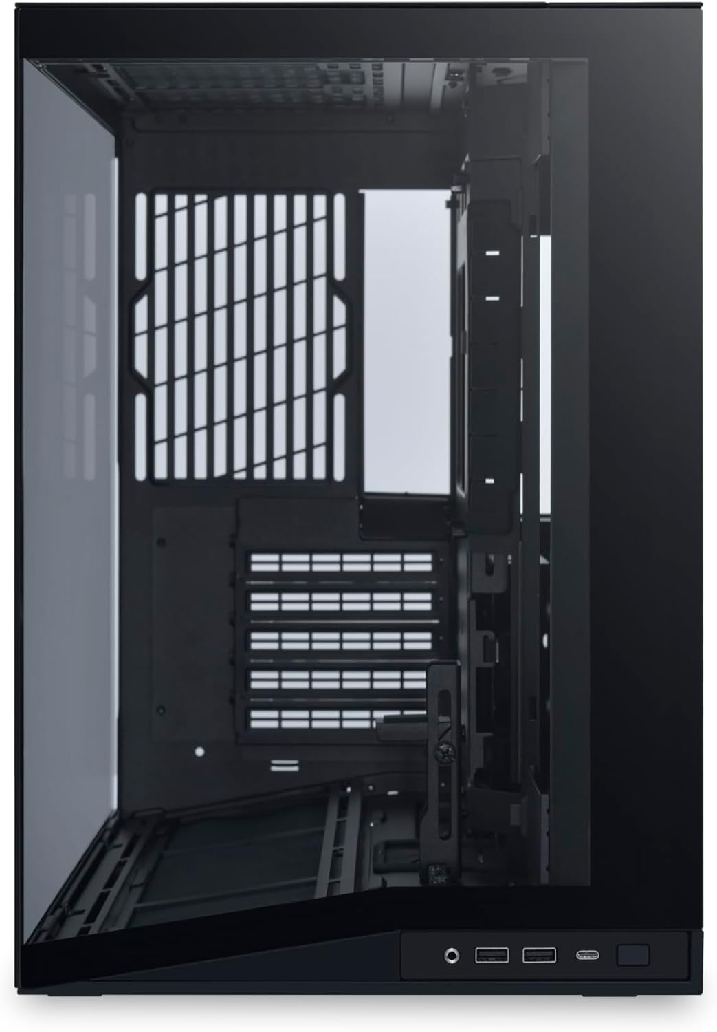 Lian Li O11 Dynamic Mini V2 PC Case, Black, Compact ATX Midi Tower with Two-Chamber Design, Tempered Glass and Modular Design - Image 2