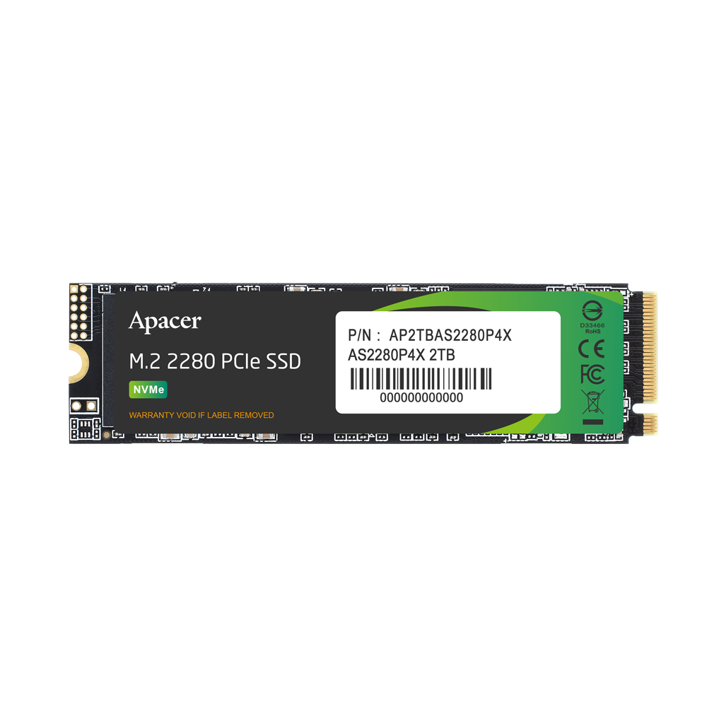 Apacer AS2280P4 1TB M.2 Pcie Gen3 X4 Nvme SSD