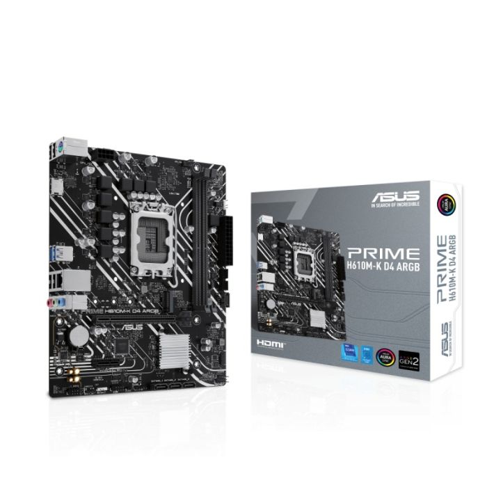Asus Prime H610M-K-D4 ARGB Motherboard DDR4