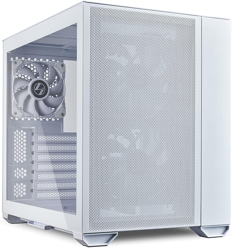 Lian Li O11 Mini Air Tempered Glass Gaming Case - Air White