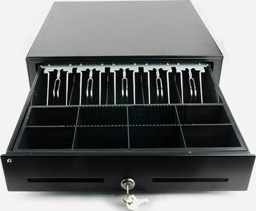 ICE Classic Series Standard Size Cash Drawer Rj11 Interface - Black Metal Safe Drawer - Image 3