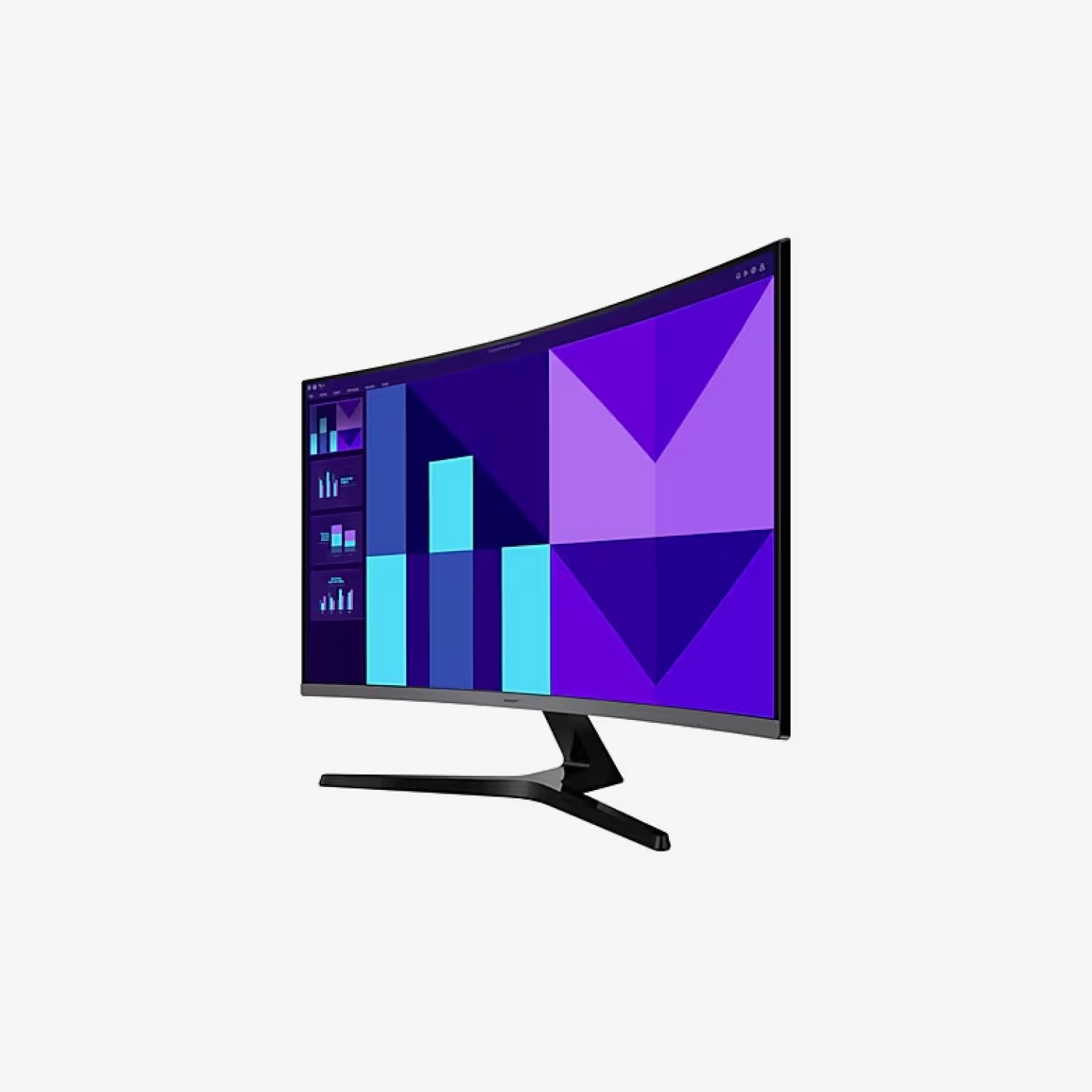 Samsung 32" Essential S3 Curved Full HD Monitor, 1500R Curved Screen, 100Hz Refresh Rate, Response Time 4(GTG) Game Mode, Eye Saver Mode - Image 2