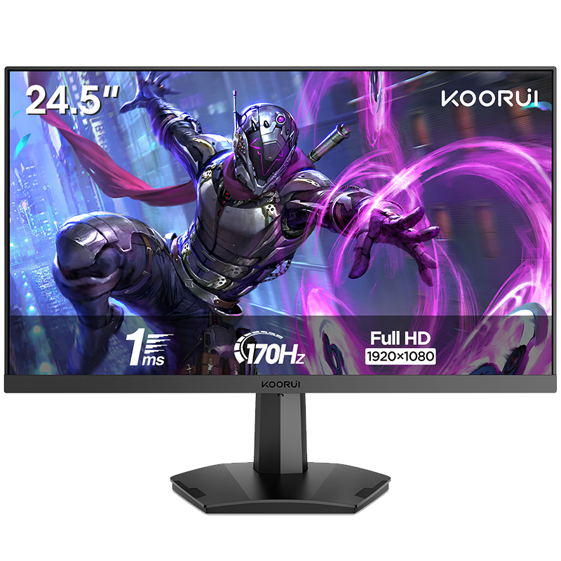 KOORUI 25E3A   Gaming Monitor 24.5 INCH FHD 1920 x 1080 170Hz 1ms 