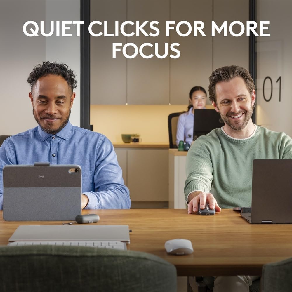 Logitech MX Anywhere 3S Compact Wireless Mouse, Fast Scrolling, 8K DPI Any-Surface Tracking, Quiet Clicks, Programmable Buttons, USB C, Bluetooth, Windows PC, Linux, Chrome, Mac - Graphite - Image 2