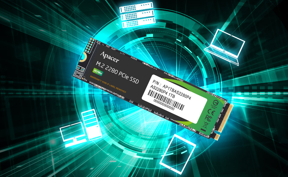Apacer AS2280P4 1TB M.2 Pcie Gen3 X4 Nvme SSD - Image 2