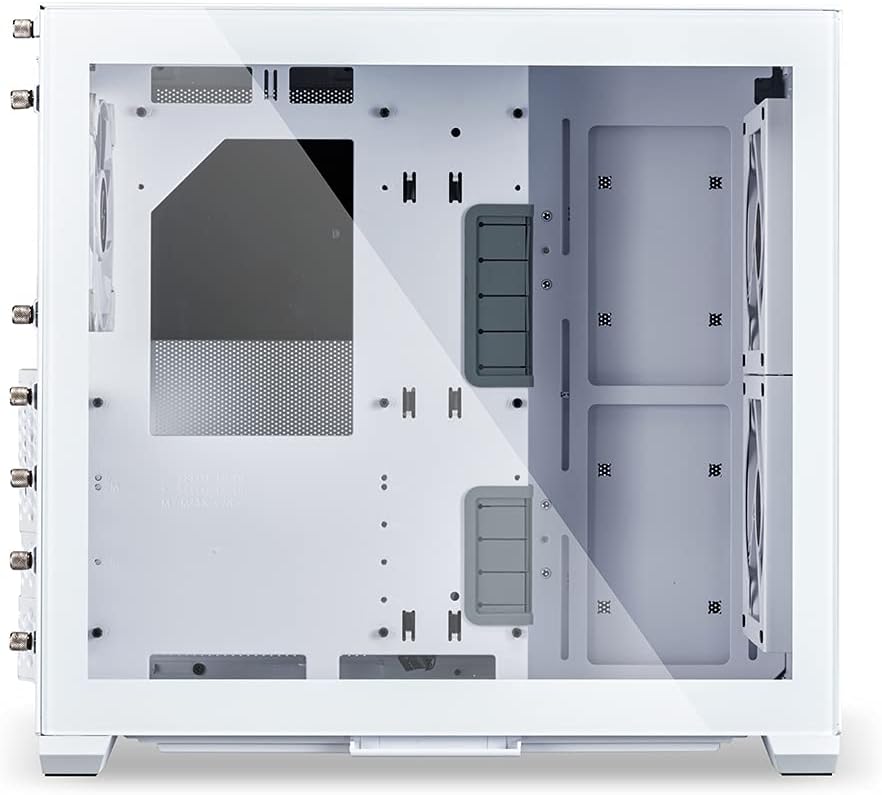 Lian Li O11 Mini Air Tempered Glass Gaming Case - Air White - Image 4