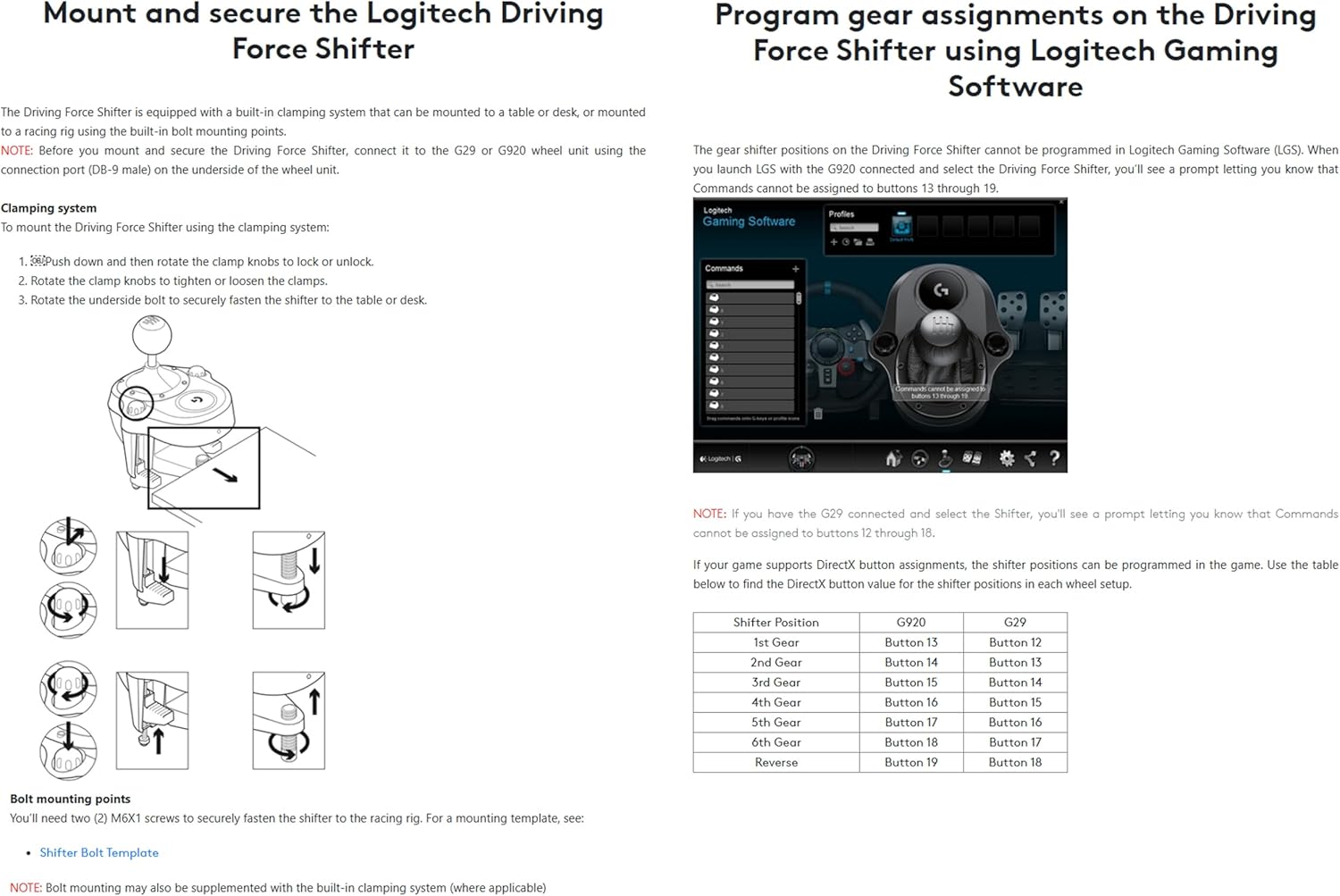 Logitech G Driving Force Racing Shifter for G29 and G920 Driving Force Racing Wheels - Black - Image 3