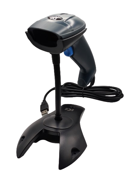 ICE ZIPSCAN IS-2210 1D BARCODE SCANNER,USB,CABLE,STAND - Image 3