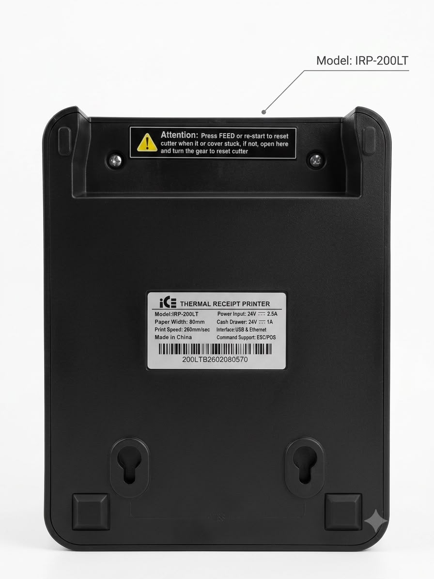 iCE IRP- 200LT Thermal Receipt Printer With Usb/Ethernet - Image 4